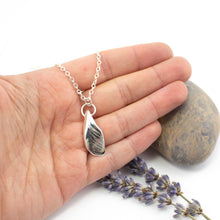 Load image into Gallery viewer, Sterling Silver Fragment pendant, on sterling silver 18in chain. This piece comes beautifully presented in an eco friendly branded gift box for safe keeping. Designed and Handmade in Dingle