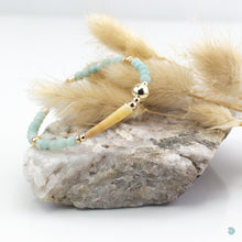 Load image into Gallery viewer, Natural Shell &amp; Amazonite Bracelet
