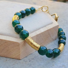 Load image into Gallery viewer, Green Agate Bracelet
