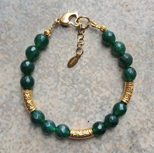 Load image into Gallery viewer, Green Agate Bracelet
