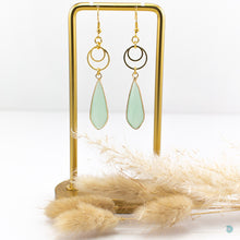 Load image into Gallery viewer, Jade Drop Earrings - 2 Colours
