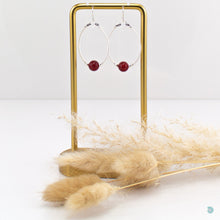 Load image into Gallery viewer, Hand Wrapped Beaded Hoops
